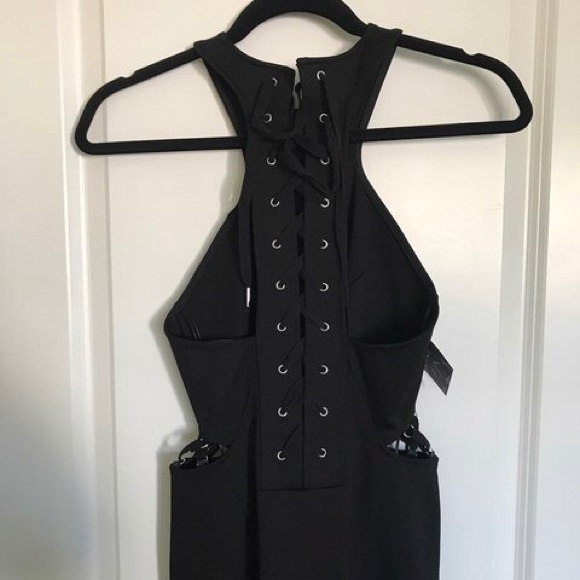 NWOT nasty gal dress skirt xs black mini bandage - Picture 6 of 6